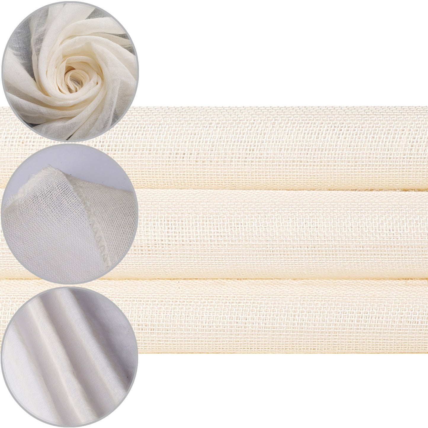 Grade 100+ PACKARDI Cheesecloth Pack of 3 Muslin Cloths for Cooking 50x50 cm, Reusable and Washable Cheese Cloths for Straining, 100% Unbleached Pure Cotton Cloth Ultra-Fine Cheese Cloth for Baking