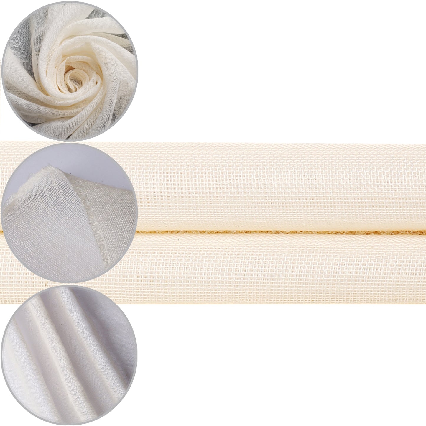 PACKARDI Cheesecloth Pack of 2 Muslin Cloths for Cooking 50x50 cm, Grade 90+ Reusable and Washable Cheese Cloths for Straining, 100% Unbleached Pure Cotton Lint Free Cloth Cheese Cloth for Baking