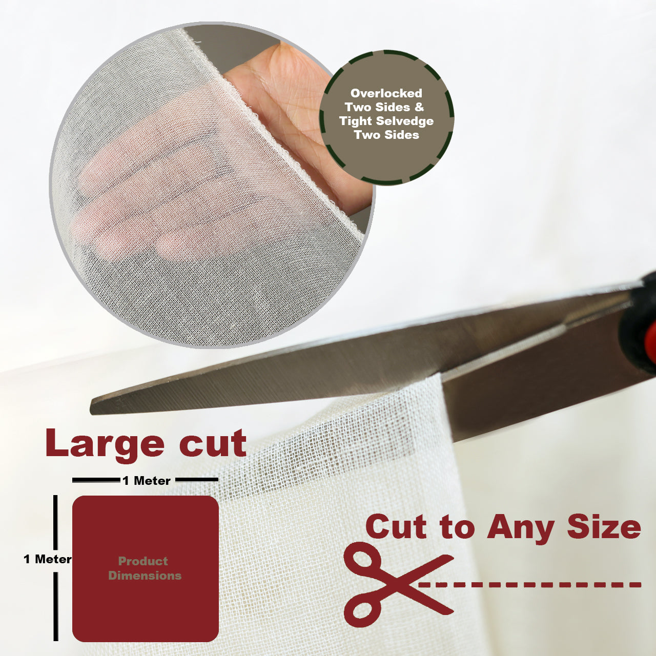 Straining to Crafting: 1 Meter Multipurpose Muslin Cloth Cheese Cloth –  Packardi